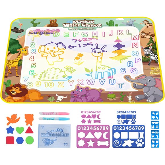 Tapete Water Doodle XBagsJ para niños pequeños, 80 x 60 cm, más de 3 años