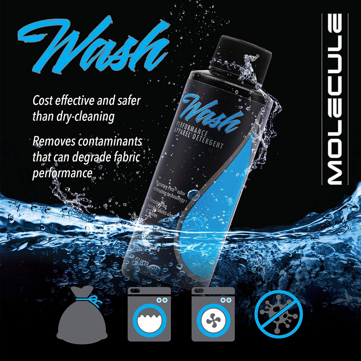 Molecule MLWK161 Performance WASH/SPOT CLEANER Kit- 16 Ounce Bottle - Kit