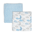 thumbnail image 1 of Blue Sweet Dream Swaddle Blanket - Set of Two, 1 of 2