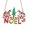C, variant on Christmas Decor Hangs Christmas Tree Small Pendant Wooden Colored Drawing Pendant Bell Christmas Decorations Household pendant