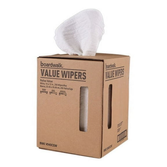 Drc Wipers, White, 10 X 12, Centerpull, 200/box | Bundle of 2 Cartons