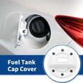 thumbnail image 2 of Metal Plastic Gas Fuel Tank Cap Cover Trim Sticker White Fit for Suzuki Jimny - Pack of 1, 2 of 6