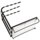 thumbnail image 1 of Black Dish Cloth Holder for Kitchen Use with Sponge Rack, 1 of 3