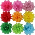 thumbnail image 3 of QingHan Flores para el cabello para niñas Adolescentes Arcos Forrados Clips 20 colores, 3 of 7