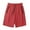 Brick Red, variant on DuoJiaJ Women's Casual Summer Shorts Lightweight Mid Waist With Pockets For Daily Wear Sports Running Vacation Climbing Comfortable Stretchy Breathable High Waisted Casual Pants