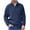 Dark Blue, variant on Men Stand Collar Sweater Casual Cable Knit Long Sleeve Pullover Sweatshirts Winter Lightweight Slim Fit Business Work Basic Tops
