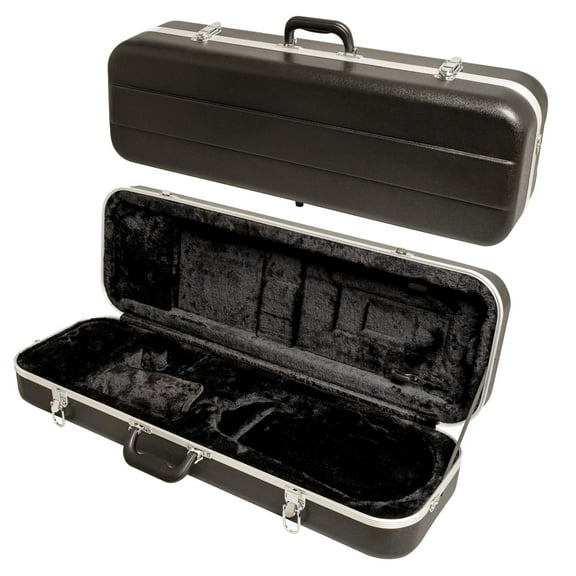 MI&VI NS-5150 ABS Hard Violin Case 4/4 (Full Size) with Adjustable Straps | Velvet Plush Cushion | Hardshell Case for 4/4 Sized Violins