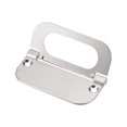 thumbnail image 4 of Uxcell 74x34x5mm Finger Flush Pull Handle Rectangle for Drawer Door Brushed Silver 3 Pack, 4 of 5