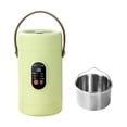 thumbnail image 1 of zhangmingg Multifunctional Portable Ceramic Glazed Cooking Pot with Steamer and Digital Timer for Meals, 1 of 7