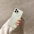 thumbnail image 4 of Funda para iPhone 11 Pro, Suave TPU Parachoques Lindo Diseño de Patrón de Impresión Mujeres Niñas Funda Protectora del Teléfono para Iphone 11 Pro (5,8 Pulgada), Flor Verde, 4 of 4