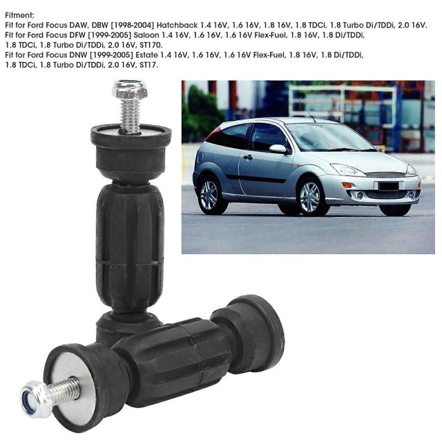 Par de barras estabilizadoras negras izquierda/derecha 2M515E494AA 2M515E494AB compatibles con Ford Focus