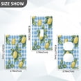 thumbnail image 7 of Yayeee Duplex Wall Plate 1-Gang 4.5"x2.7" Home Receptacle Light Switch Decorative Outlet Cover, Cartoon Plaid Lemon, 7 of 7