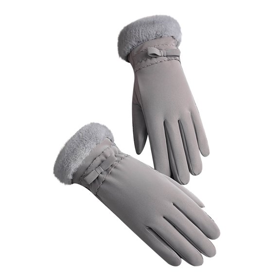 qolati Women Winter Gloves Thermal Fleece Lined Touchscreen Snow Gloves Windproof Warm Texting Mittens Gloves for Driving Motorcycle Cold Weather Gift