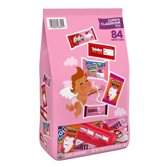 Hershey's Valentine Assorted Flavored Snack Size Candy, 84 Pieces (37.66 Ounce)