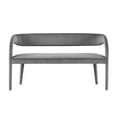 thumbnail image 5 of Accent Chair Bench, Grey Gray, Velvet, Living Kitchen Cafe Bistro Hospitality Restaurant, Modern Contemporary Boutique HB35957, 5 of 9