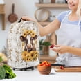 thumbnail image 3 of Yuyamidu Cow Blender Cover for Home Decoration Sunflower Kitchen Food Processor Covers with Top Handle Stain Resistant Stand Mixer or Coffee Maker Appliance Cover, 3 of 6