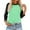 D-Green, variant on Wyobmus Womens Baseball Tee 3/4 Sleeve Casual Crewneck Tops Color Color Block Cute Blousess Comfy Raglan Shirt S-3X A-Blue