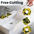 thumbnail image 3 of Logiee Sunflowers In Vintage Print Kitchen Sink Splash Guard Faucet Mat for Splash Guard Behind Faucet Drip Catcher for Kitchen,Bathroom,Sink Mat,Dish Drying Mat,Bathroom-15" X 5.5", 3 of 7