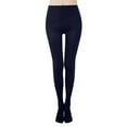 thumbnail image 1 of Leggings Prolriy con forro polar para mujer, ajustados, de terciopelo, para fitness, elásticos, informales, para ejercicio, con empalme, cálidos, térmicos, talla L, color azul, 1 of 4