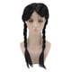 thumbnail image 1 of Peluca larga trenzada con coleta negra para niños, adolescentes, adultos, Cosplay, fiesta de Halloween, 1 of 14