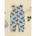 thumbnail image 4 of Nygoyerh Baby Boys Tank Jumpsuit Sleeveless Western Print One Piece Romper Newborn Infant Crew Neck Jumpsuit for Casual Daily 3M 6M 12M 18M, 4 of 8