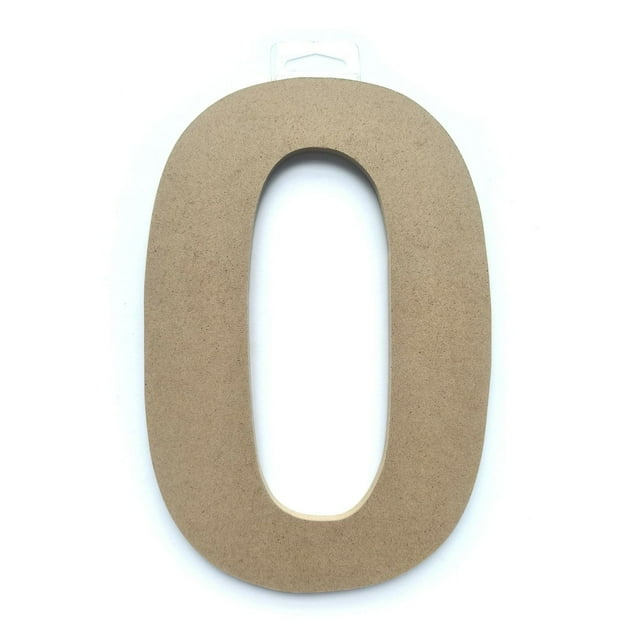 Lettre O en bois du décor Lerman