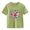 thumbnail image 4 of MKOSPLRT Union Jack Flag Tshirts for Kids Girls Boys 2-13 Years Short Sleeve Crew Neck Casual Tee Shirts Summer Loose Fit Tops, 4 of 4
