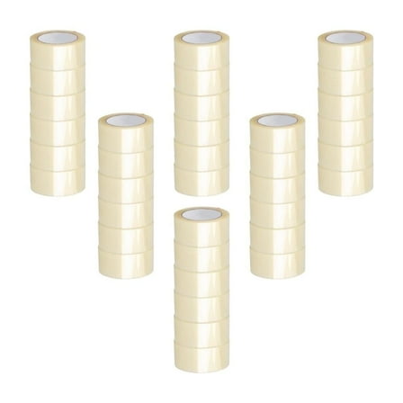 MMBM Clear Hot Melt Packaging Tape 2" x 110 Yards, 1.85 Mil Thick, for Box Sealing, 36 Rolls