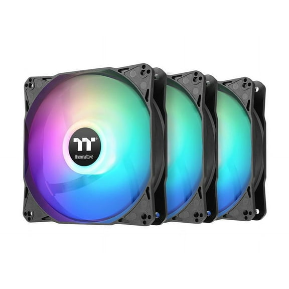 Thermaltake LE120 120mm ARGB Sync PC Cooling Fan, 3-Pack , Black