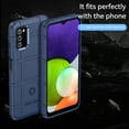 thumbnail image 4 of TJS Phone Case for Samsung Galaxy A03s, with Tempered Glass Screen Protector, Heavy Duty Rugged Shield Impact Resistant Protective Cover (Blue), 4 of 9