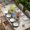 Beige, variant on Purple Flowers Table Cloths for 4 Foot Rectangle Tables, Weeping Spring Floral Truck Butterfly Wooden Patio Waterproof Elastic Fitted Tablecloths, Washable Rectangular Table Cover for Camping