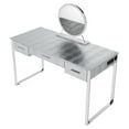 thumbnail image 4 of ACME Myles Vanity Set with USB Port in Antique White and Chrome Metal, 4 of 7