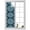Blue, variant on Window Privacy Film Turquoise Blue Boho Stained Glass Window Film Decorative Window Cover Country Vintage Abstract Medallion Art Window Clings Static Adhesive Sticker for Bathroom 19.6"x39.3"