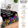 thumbnail image 5 of LHSHID Bible Verse Blanket Flannel Soft and Comfortable Anti static Bed Sofa Blanket 50x60in, 5 of 6