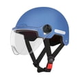 thumbnail image 1 of Casco de motocicleta con circunferencia de cabeza ajustable, ligero y cómodo de llevar. Azul, 1 of 9