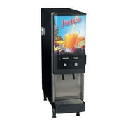 Bunn 37900.0001 JDF-2S 2 Flavor Cold Beverage System With 8lbs Ice Bank Modular Dispense Deck Push-Button Portion Control in Black