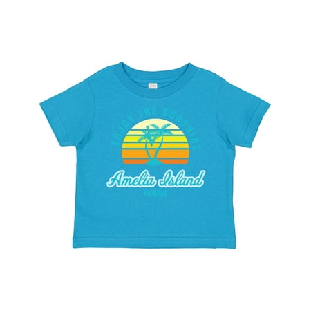 

Inktastic Summer Enjoy the Sunshine Amelia Island Florida in Blue Gift Toddler Boy or Toddler Girl T-Shirt