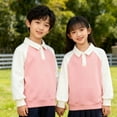thumbnail image 4 of Sudaderas sin capucha Ropa para niños Camisa con bloques de color para niños y niñas Sudadera con solapa con inserción en los hombros Top infantil de primavera en contraste Camiseta de algodón para ni, 4 of 6