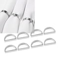 thumbnail image 4 of Napkin Rings, Semicircle 8pcs Rust Prevention Zinc Alloy Napkin Rings  For Birthday Dinner, 4 of 8
