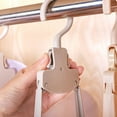 thumbnail image 5 of 2. Compact Garment Hanger With Quick-Fold Mechanism, Closet Storage For Home And Apartment Living, 5 of 8