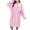 J-534 Pink, variant on Khaki Long Sleeve Bath Robes for Women Fall Winter Fleece Lined Wool Plaid Quick Dry Thermal Thick Tie Knot Plain Robe Bath Robes Ladies 2026 Clothes Regular Fit L