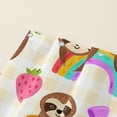 thumbnail image 6 of Cute Sloth Shower Curtain, Funny Animal Food Tropic Leaves Kawaii Kids Bath Curtain,Brown Sloth Decorative Curtain with 12 Plastic Hooks,Polyester Waterproof 36" W*72" H, 6 of 6