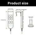 thumbnail image 5 of 6 Button 5 Pins Hand Switches Sofa Lift Controller Replacement Electric Sofa Manual Hand Controller for Power Sofa, 5 of 8