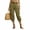 Army Green, variant on Womens High Waist Cargo Capri Pants with Multi Flap Pockets Drawstring Hem Cropped Trousers Casual Outdoor Hiking Travel Pants Army Green,S