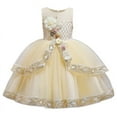 thumbnail image 2 of Robe de Demoiselle d'Honneur Princesse Été Enfants Mariage Anniversaire Robe de Fête Robes pour Filles Robe de Bal Vêtements Fillette, 2 of 6