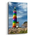 thumbnail image 2 of Epic Art 'Rainbow Lighthouse North' by Mike Jones, Acrylic Glass Wall Art, 16"x24", 2 of 8