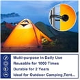 thumbnail image 4 of 9 Inch Ball Bungee Cords, 50 pcs Bungie Cord Balls Tarp Tie Bungee Balls for Canopy, Camping Tarp, Shelter,Cargo,Tent Poles- UV Resistant, 4 of 7
