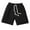 Black, variant on Fshinging Toddler Boys Summer Shorts Solid Color Breathable Cotton Linen Blend Sport Causal Drawstring Child Kids Clothes Size 3-4 Years