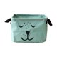 thumbnail image 2 of Bolsa de Almacenamiento de Dibujos Animados Lindo Gloria Caja Lino Organizador de almacenamiento Verde, 2 of 9