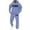 Sky Blue, variant on Men Sweatsuits 2 Piece Set Letter Print Casual Hoodies Sweatshirt And Joggers Sweatpants Set Loose Street Fall Sport Suit Sets Winter Clothes Outfits